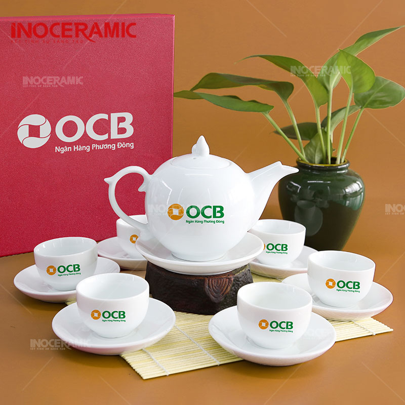Bộ trà in logo OCB